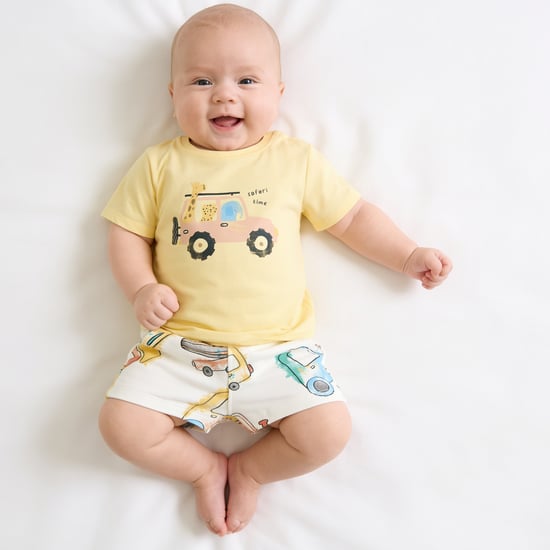 Juniors Graphic Print Shorts