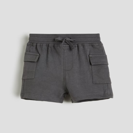 Juniors Solid Cargo Shorts