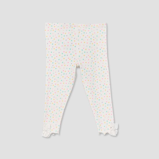 Juniors Polka Dot Print Leggings