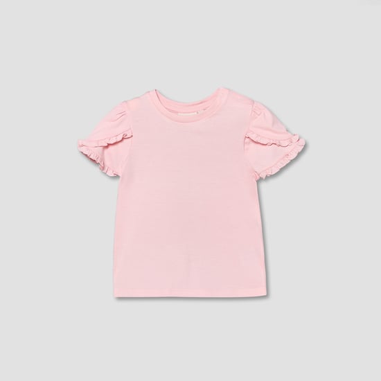 Juniors Ruffle Trim T-shirt