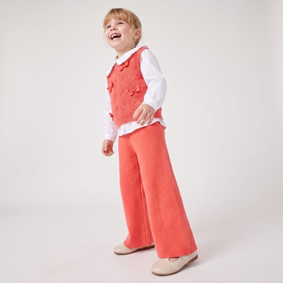Juniors Knit Sweater Twofer Top and Pants Set