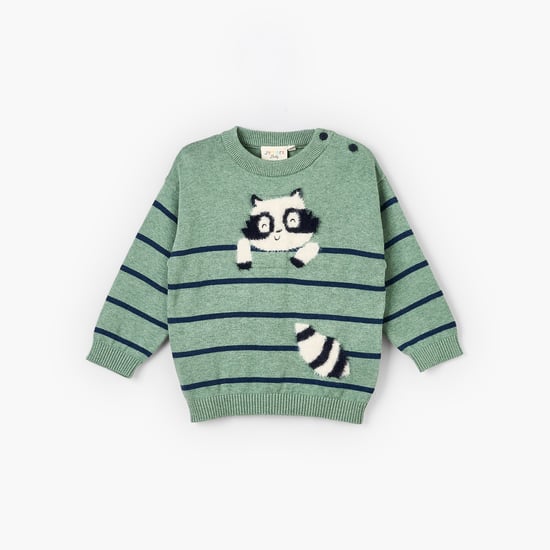 Juniors Panda Applique Sweater