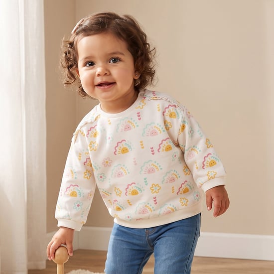 Juniors Printed Sweatshirt