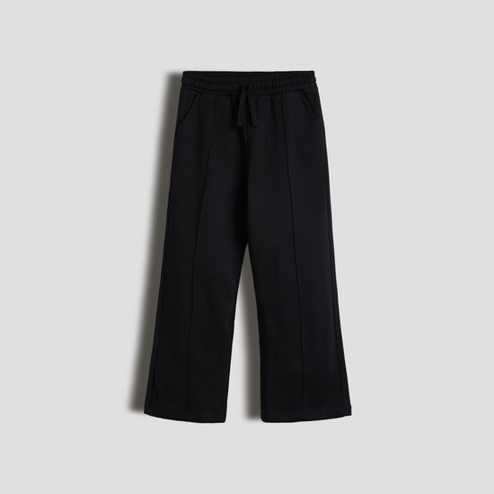 Juniors Pintuck Wide Leg Track Pants