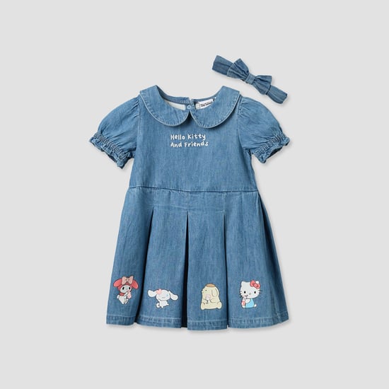 Juniors Hello Kitty and Friends Denim Dress with Headband