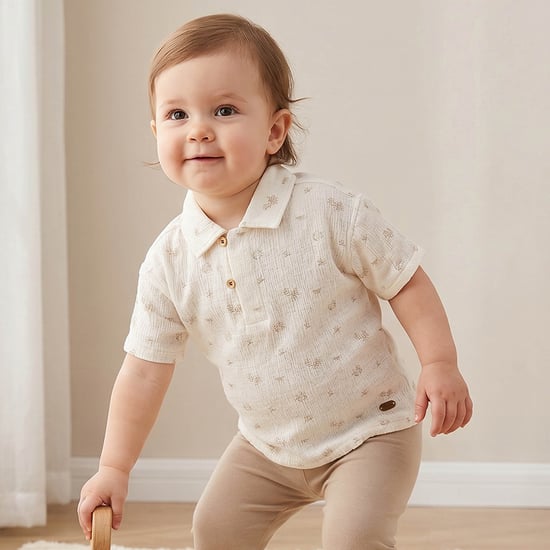 Giggles Floral Print Polo T-shirt