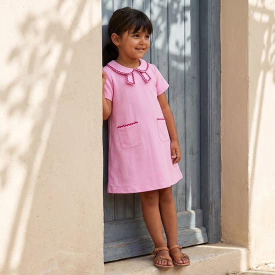 Juniors Ribbed A-line Dress