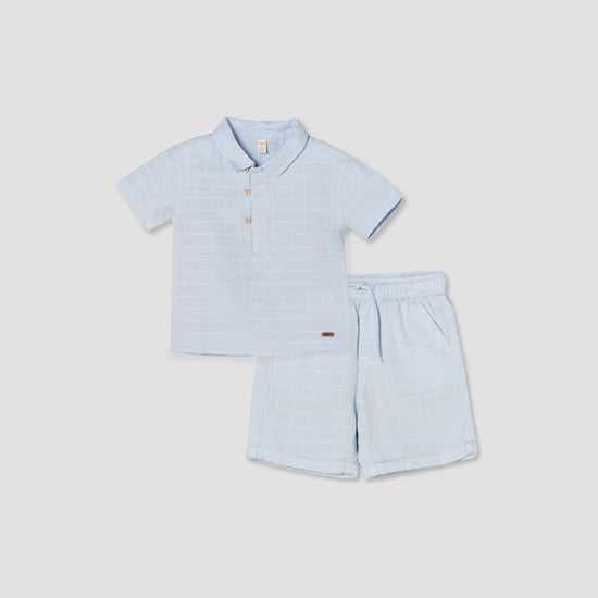 Giggles Striped Shirt and Shorts Set