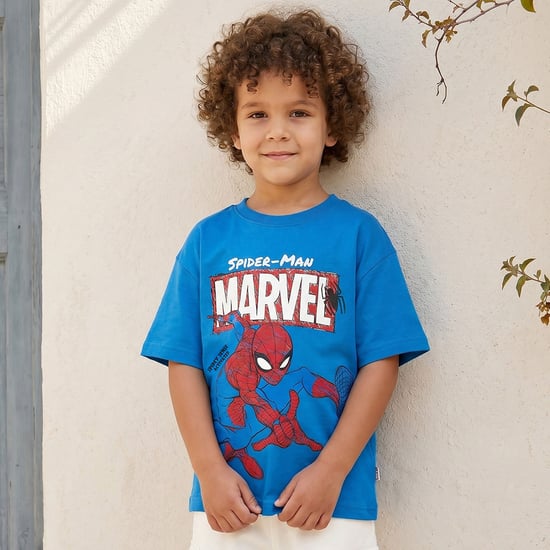 Juniors Spider-Man Print T-shirt