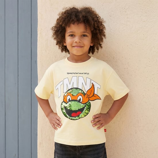Juniors Ninja Turtles Sequins T-shirt