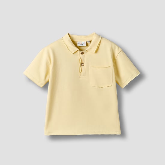 Juniors Solid Polo T-shirt