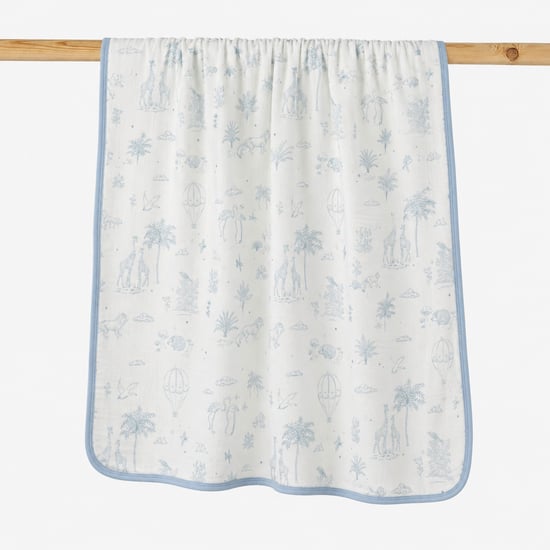 Giggles Printed Bamboo Velour Blanket
