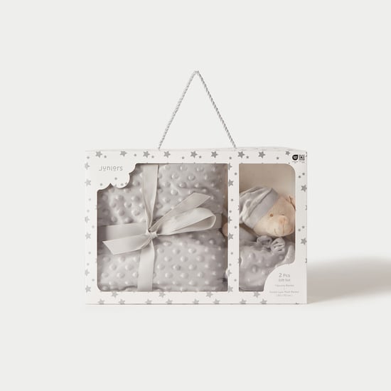 Juniors Blanket with Plush Toy Gift Set