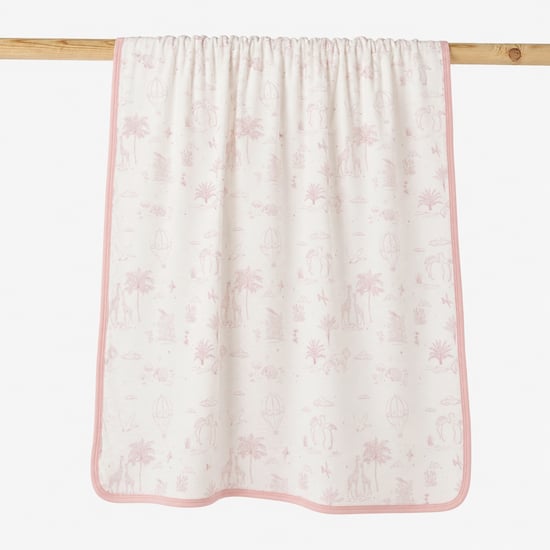 Giggles Printed Bamboo Velour Blanket