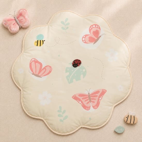 Juniors Butterfly Printed Play Mat - 96 x 96 cm
