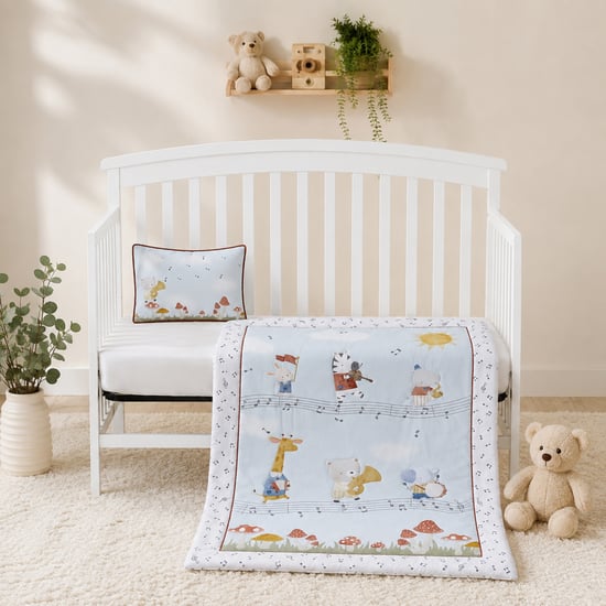 Juniors Jungle Jazz Applique Comforter and Pillow Set