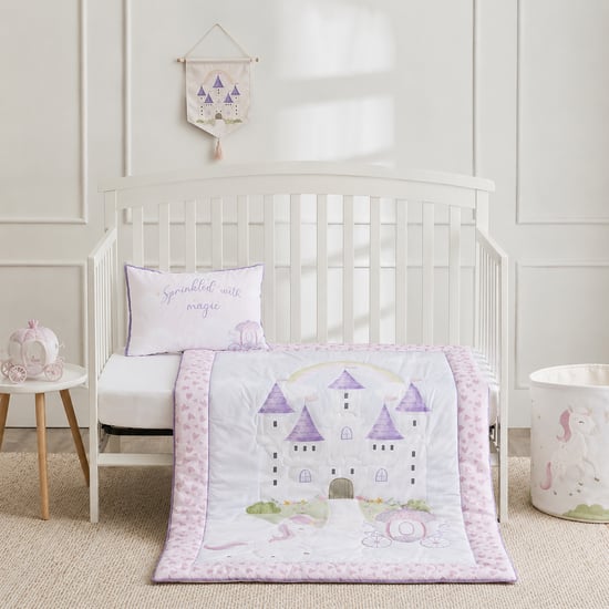 Juniors Unicorn Kingdom Applique Comforter and Pillow Set