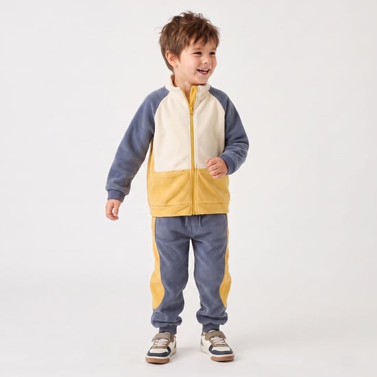 Juniors Colourblocked Jacket and Joggers Set
