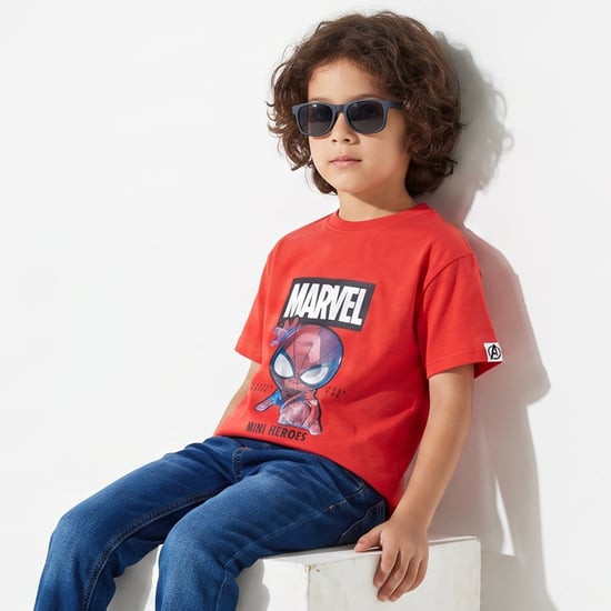 Juniors Spiderman Print T-shirt