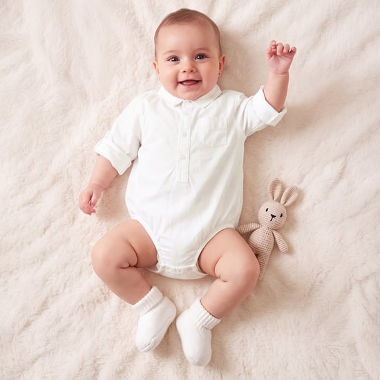 Juniors Solid Collared Bodysuit