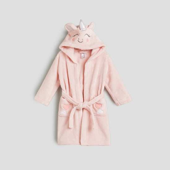 Juniors Unicorn Flannel Bath Robe