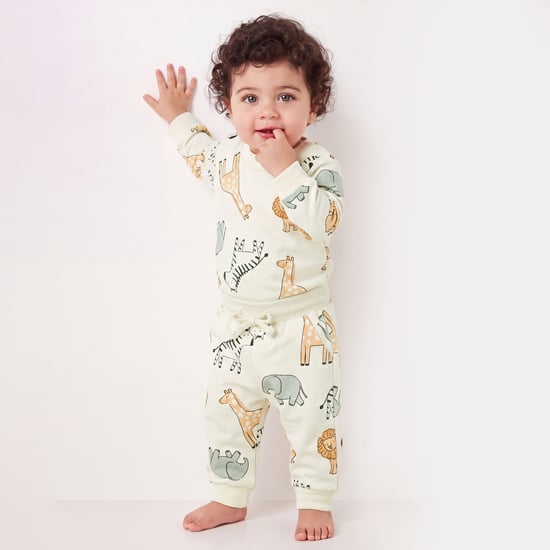 Juniors Farm Animals Print Joggers
