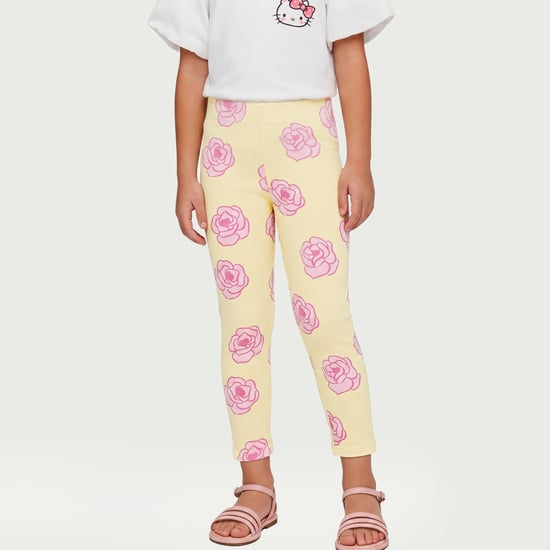 Juniors Floral Print Leggings