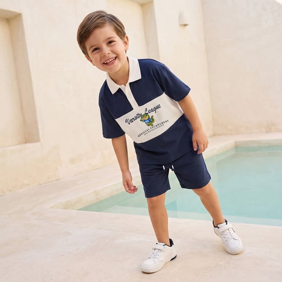 Juniors Varsity Print T-shirt and Shorts Set