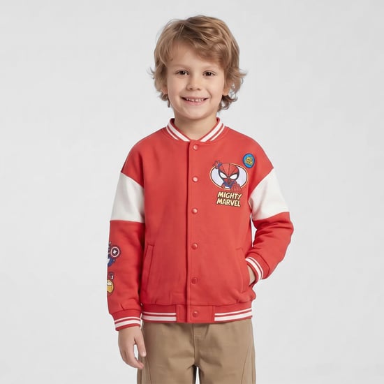 Juniors Avengers Print Bomber Jacket