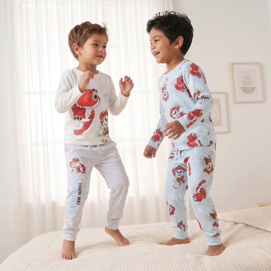 Juniors Paw Patrol Print T-shirt with Pyjama Set - Pack of 2
