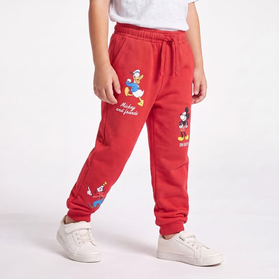 Juniors Mickey and Friends Print Joggers