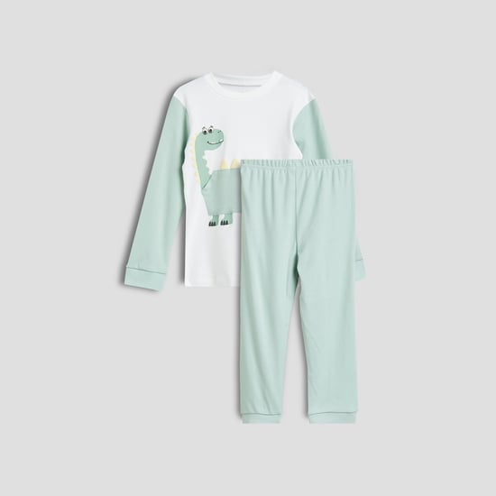 Juniors Dinosaur Print T-shirt and Pyjama Set