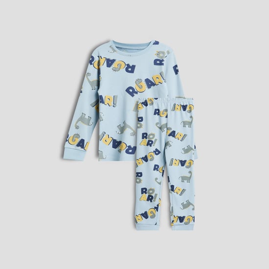 Juniors Dinosaur Print T-shirt and Pyjama Set
