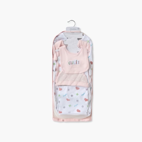 Juniors Heart Print 5-Piece Clothing Gift Set