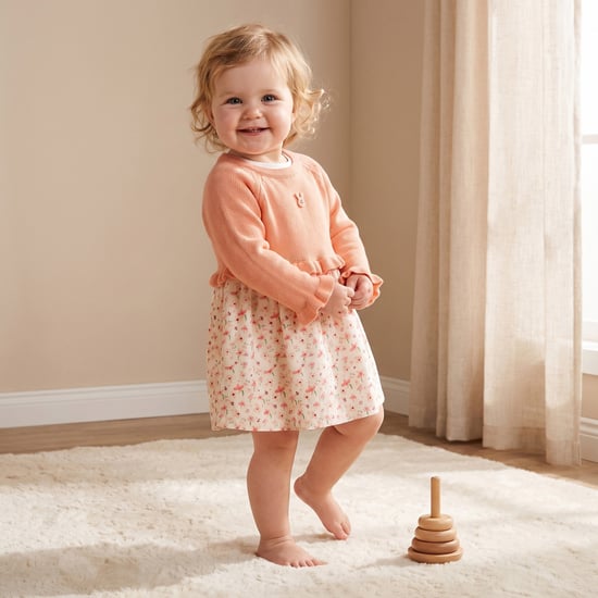 Juniors Floral Print A-line Dress