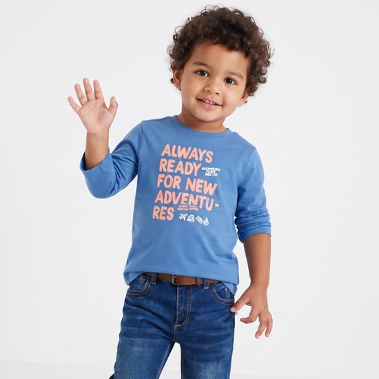 Juniors Typographic Print T-shirt