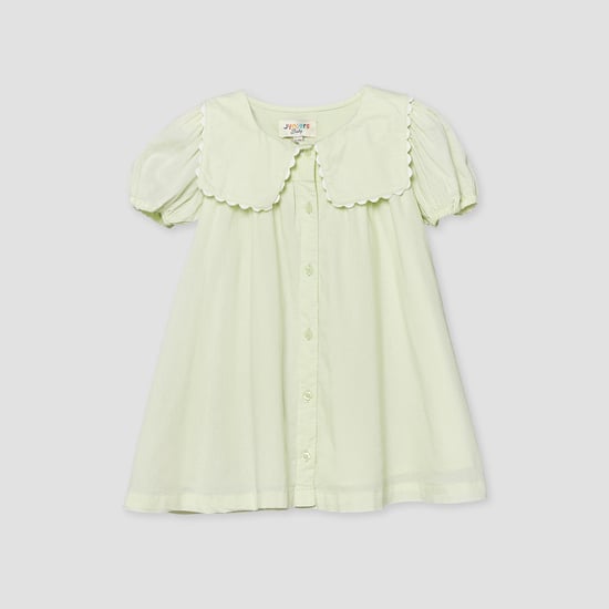Juniors Sailor Collar Shirt Dress