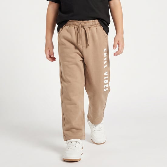 Juniors Slogan Print Track Pants