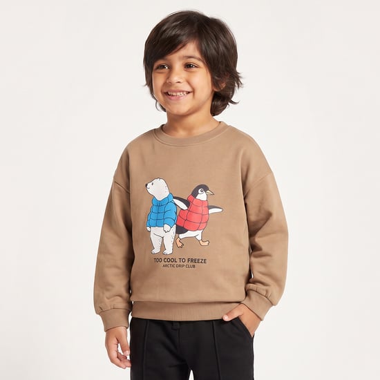 Juniors Graphic Print Sweatshirt