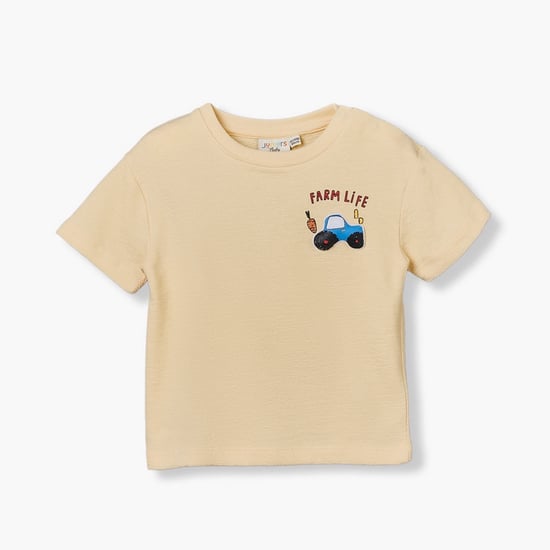 Juniors Farm Print T-shirt