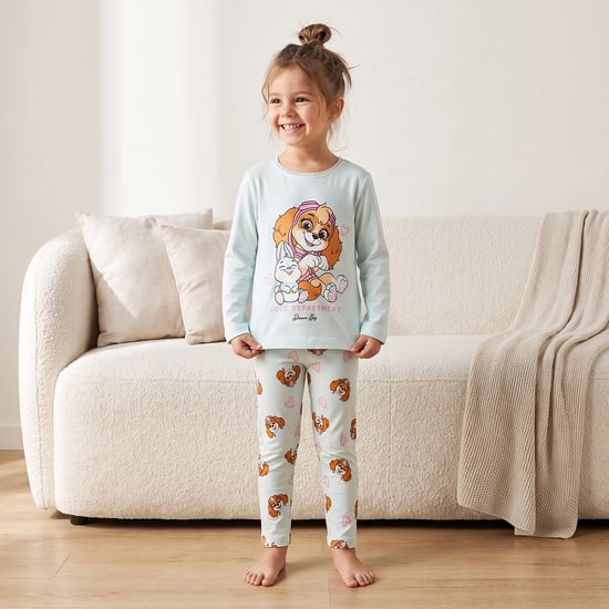 Juniors Skye Print T-shirt and Pyjama Set