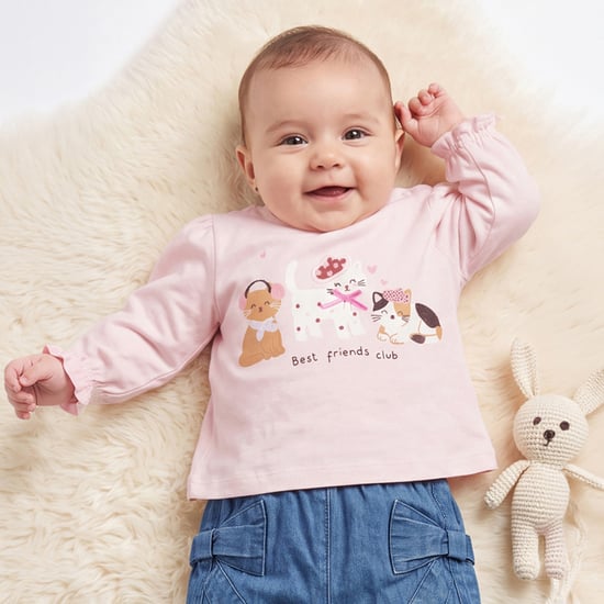 Juniors Graphic Printed Top