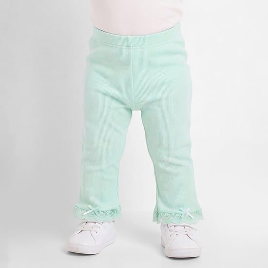 Juniors Lace Hem Leggings