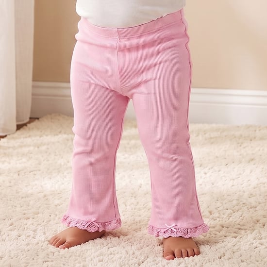 Juniors Ribbed Flared Leggings