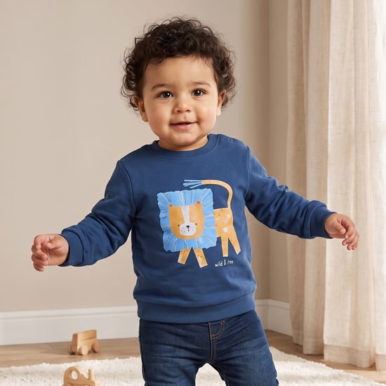 Juniors Graphic Print Sweatshirt