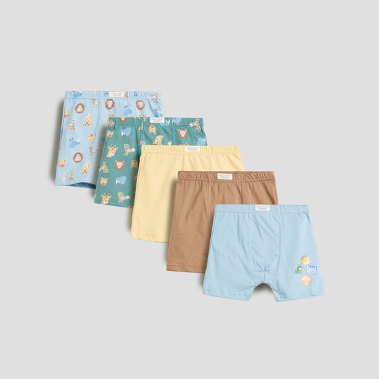 Juniors Printed Trunks - Pack of 5