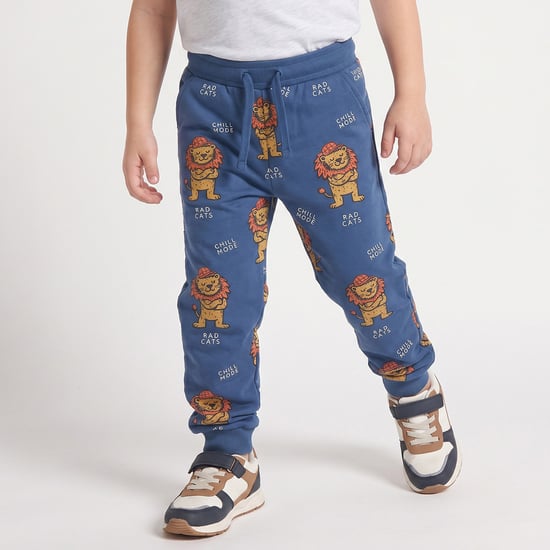 Juniors Lion Print Joggers