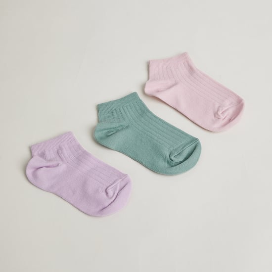 Juniors Knit Ankle-Length Socks - Pack of 3