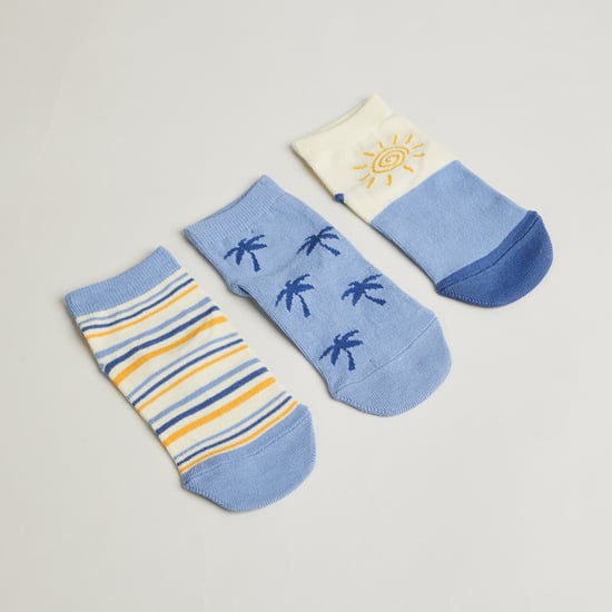 Juniors Assorted No Show Socks - Pack of 3