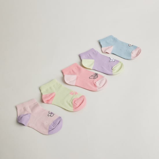 Juniors Assorted Ankle-Length Socks - Pack of 5